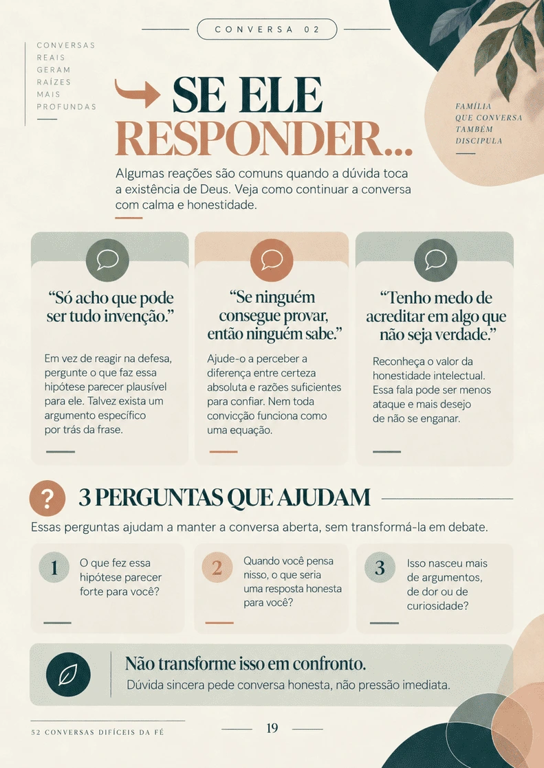 Conversa 02 — Se ele responder...